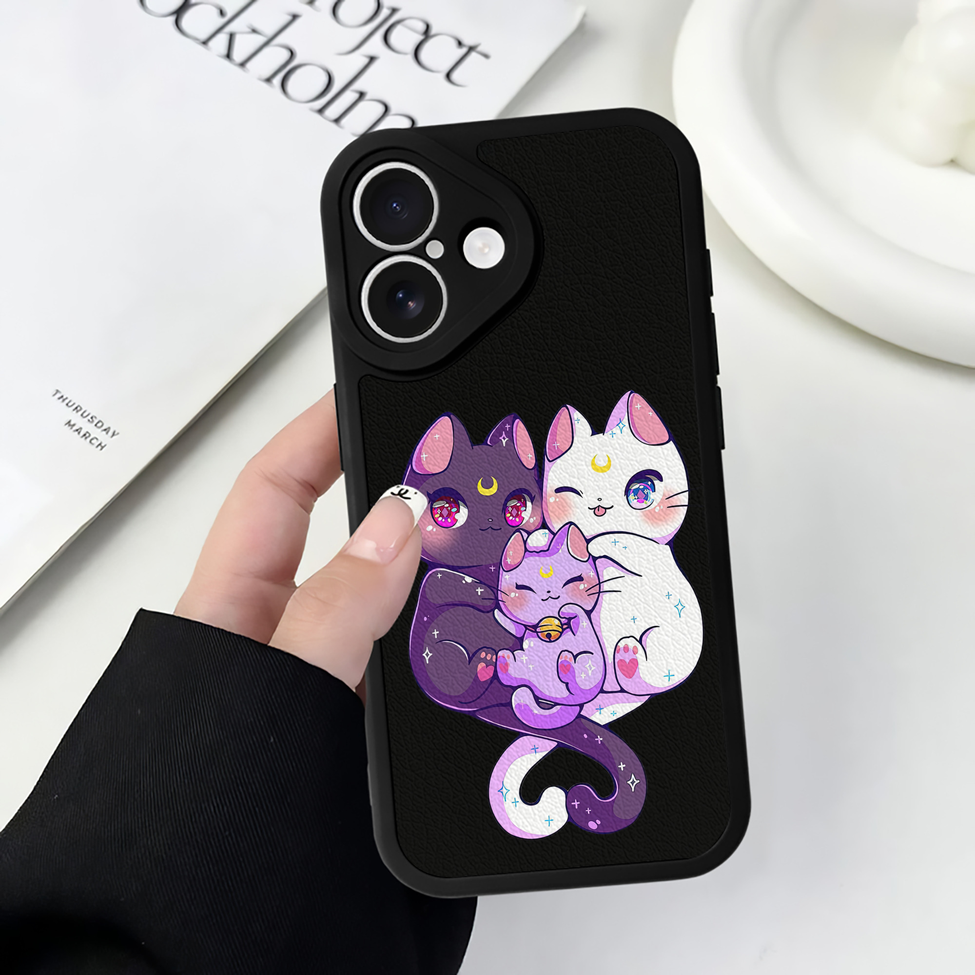 （画像用） 美少女戦士セーラームーン Sailor Moon 【iPhone 16シリーズ対応】シリコンスマホケース（レザー調） 材質：シリコン
